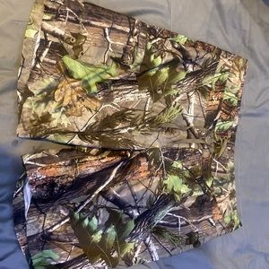 Cabelas Swim Trunks Board Shorts Mens Size 36 Realtree Camo Unlined Cargo Pocket